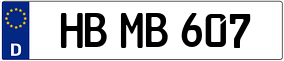 Trailer License Plate